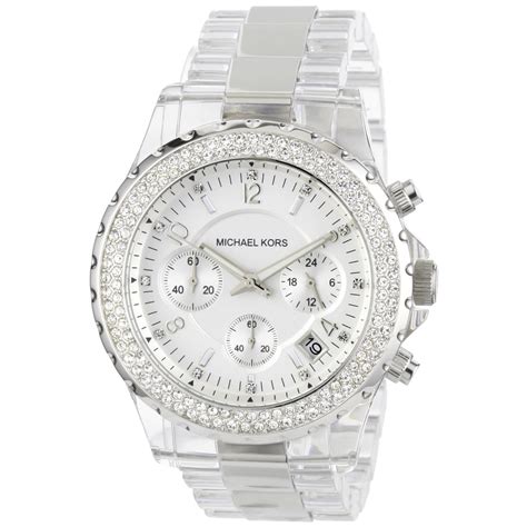 relogio michael kors pulseira transparente